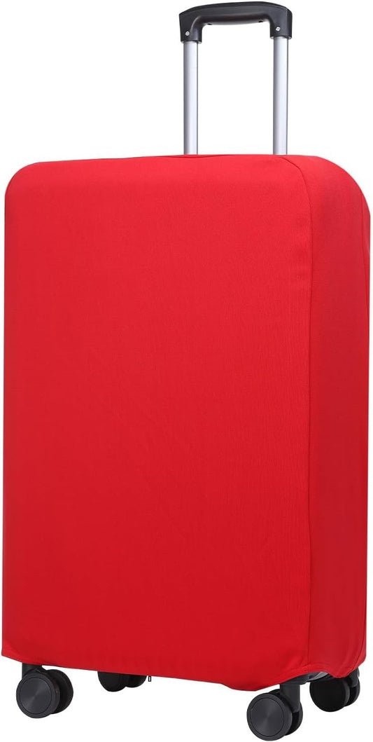 PATIKIL Luggage Cover, Suitcases Covers Elastic Carry on Cover Protector Washable Scratch-Resistant Fits 19-21 Inch Luggage for Travel Business Trips, Red