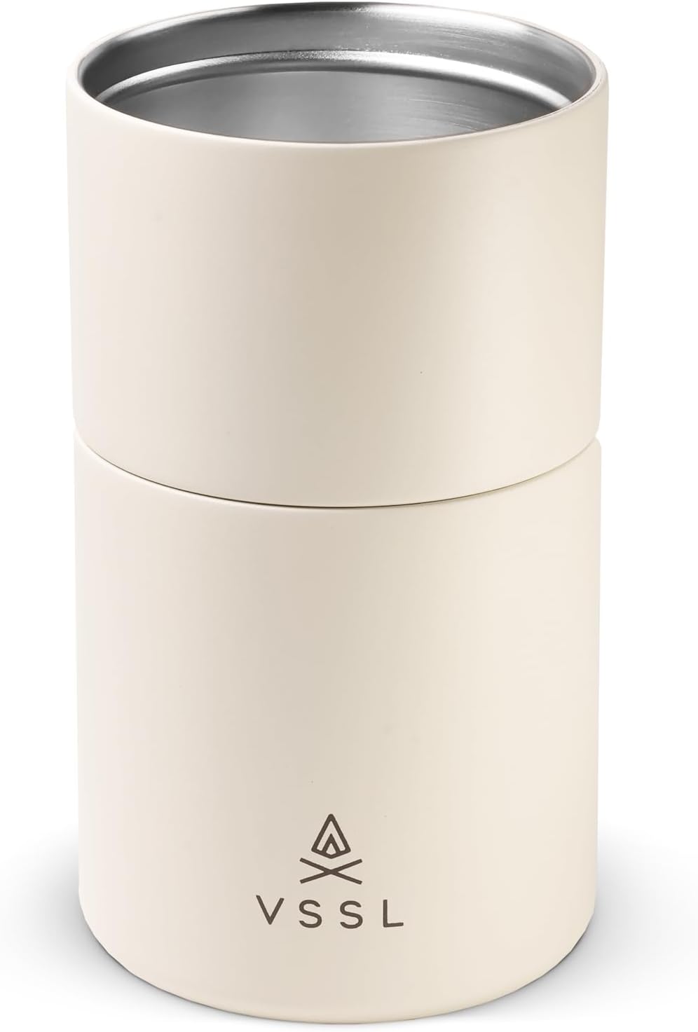 Nest Pour Over Coffee Set, Transportable and Compact Pour Over Set with 10 oz Double Walled Mug, Cream