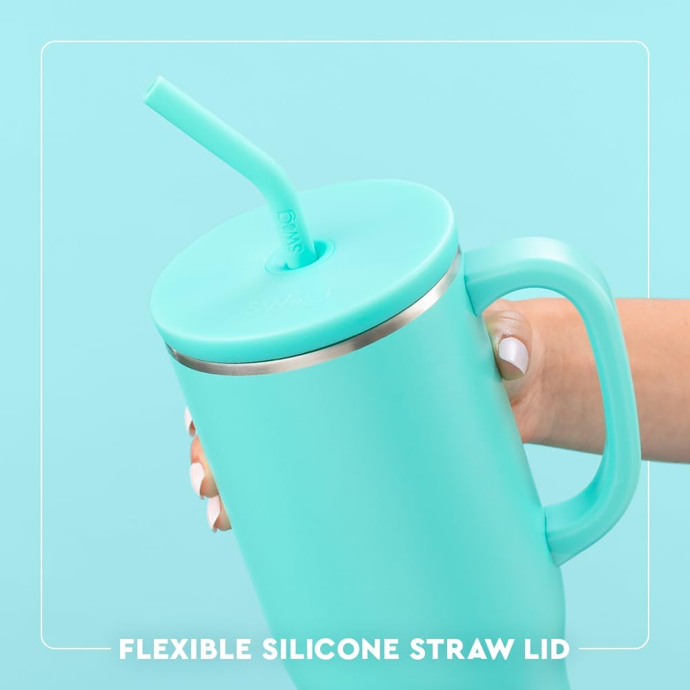 Swig Life 40oz Mega Mug, 40oz Tumbler with Handle and Straw, Extra Large Insulated Tumblers, Cup Holder Friendly Travel Mug (Alabama)