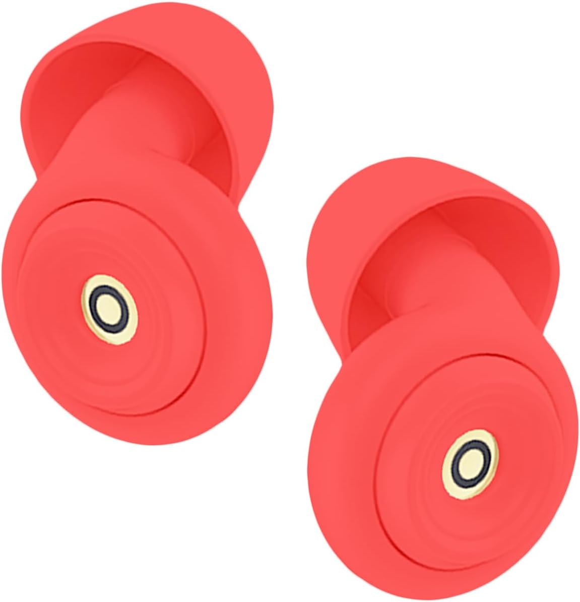 Ear Plugs for Sleeping Reusable Earplugs for Concerts Noise Cancelling Soft Silicone Noise Reduction Earbuds for Travel, Focus, Work 33-45dB Hearing Protection with 9 Ear Tips & Case(Red)