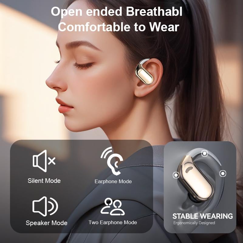 Translation Earbuds Real-Time, 3-in-1 AI Translator Earbuds with 144-Languages & Accents, Online Two-Way Translating Earbuds, Fit iOS and Android, Wireless Earbuds for Travel Business Learning (White)