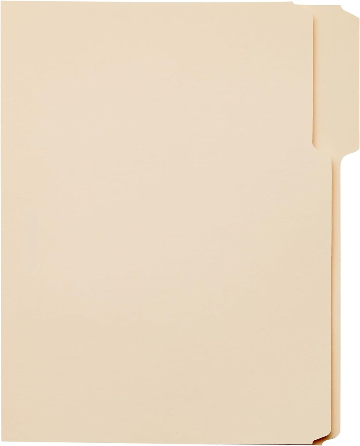 Amazon Basics File Folders with Tabs for Filing, 1/3-Cut Tab, Assorted Positions, 8.5x11 inches, Letter Size, Manila, Pack of 100