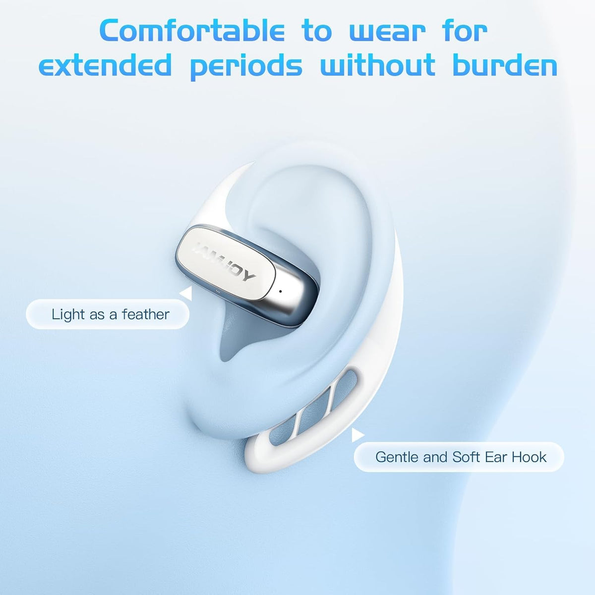 IAMJOY Language Translation Earbuds, 163 Language Translator Earbuds 3-in-1 Two Way AI Earbud Translator in Real Time Online Translator Device with APP Fit iOS ＆ Android for Travel Business Learning