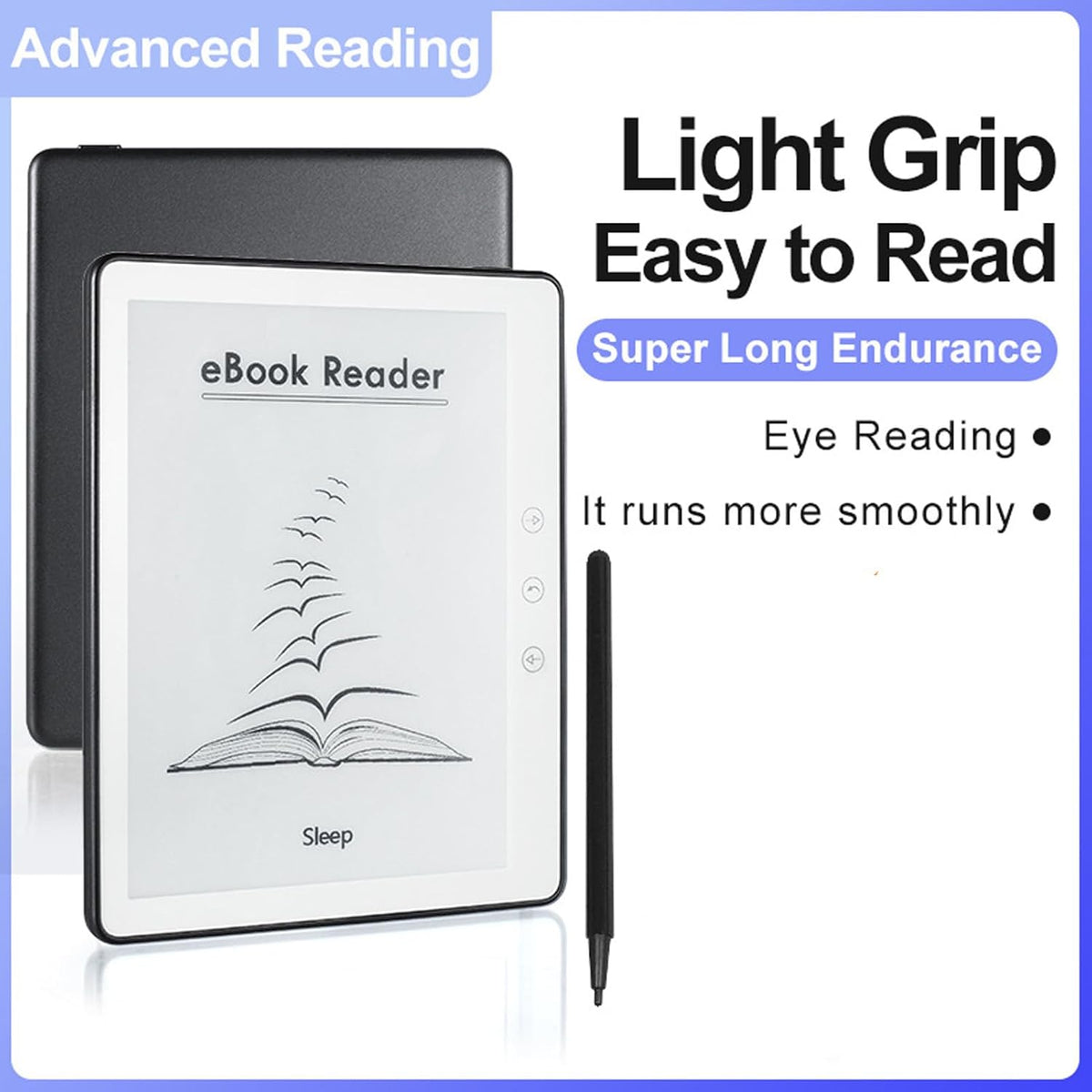 eReader 5.76 Inch Touchscreen ComfortLight, 16GB of Storage, Dark Mode Option Audiobooks Eye Friendly E Reader