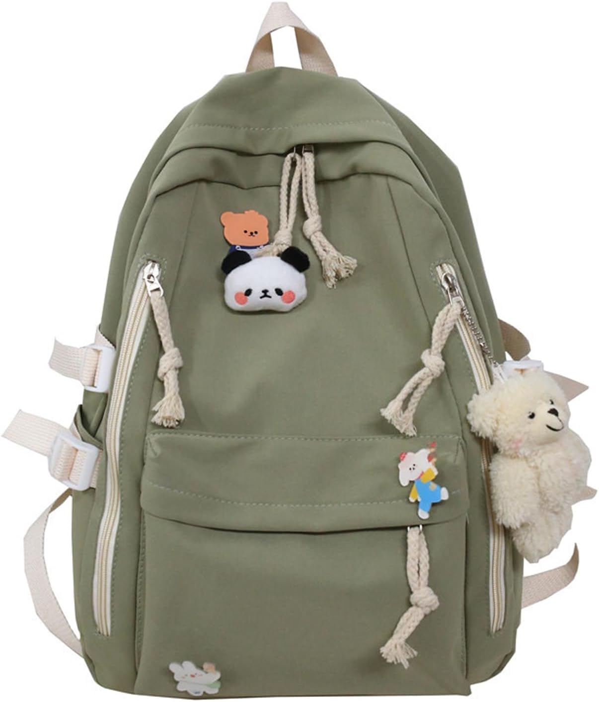 DUSLANG Laptop Backpack For Women Men Travel Daypack, Green