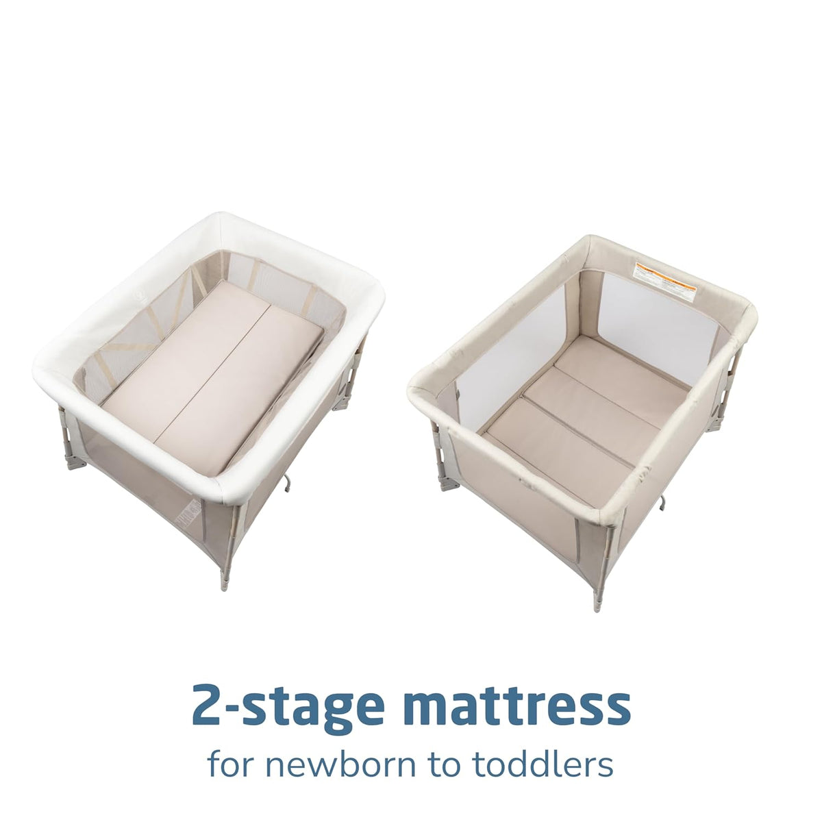 Maxi-Cosi Swift Baby Playard with Mat, Baby Playpen, Play Yard with Bassinet, Portable Playpen for Babies and Toddlers, Classic Oat