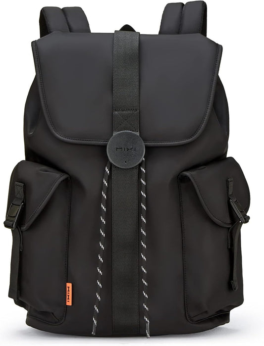 mixi Travel Laptop Backpack for Women & Men Carry On Backpack fits 16'' Laptop, Waterproof Lightweight Casual Hiking Weekender Bags Rucksack,17 Inch, Knight Black