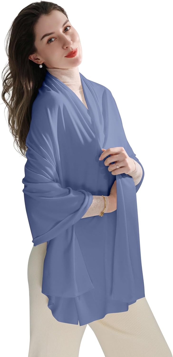 VENVSBEE Shawl Wraps for Women, Travel Scarf Soft Blanket Wrap Pashmina Travel Accessory for Airplane