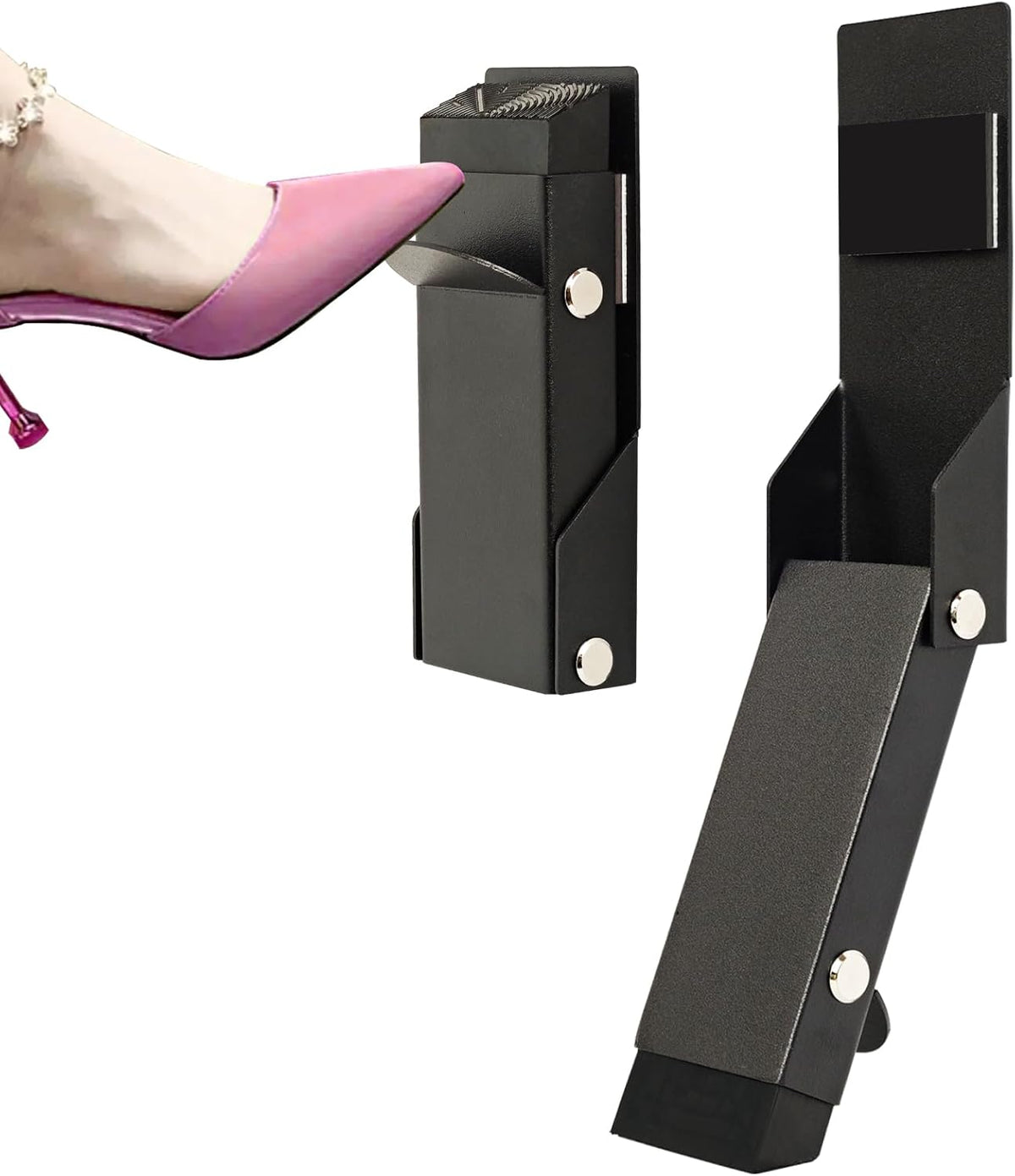 Door Stoppers 2 Pack, Door Stop of Self-Adhesive, Kick Down Door Stopper, No Longer Requires Manual Operation or Bending Over, Door Stoppers for Bottom of Door