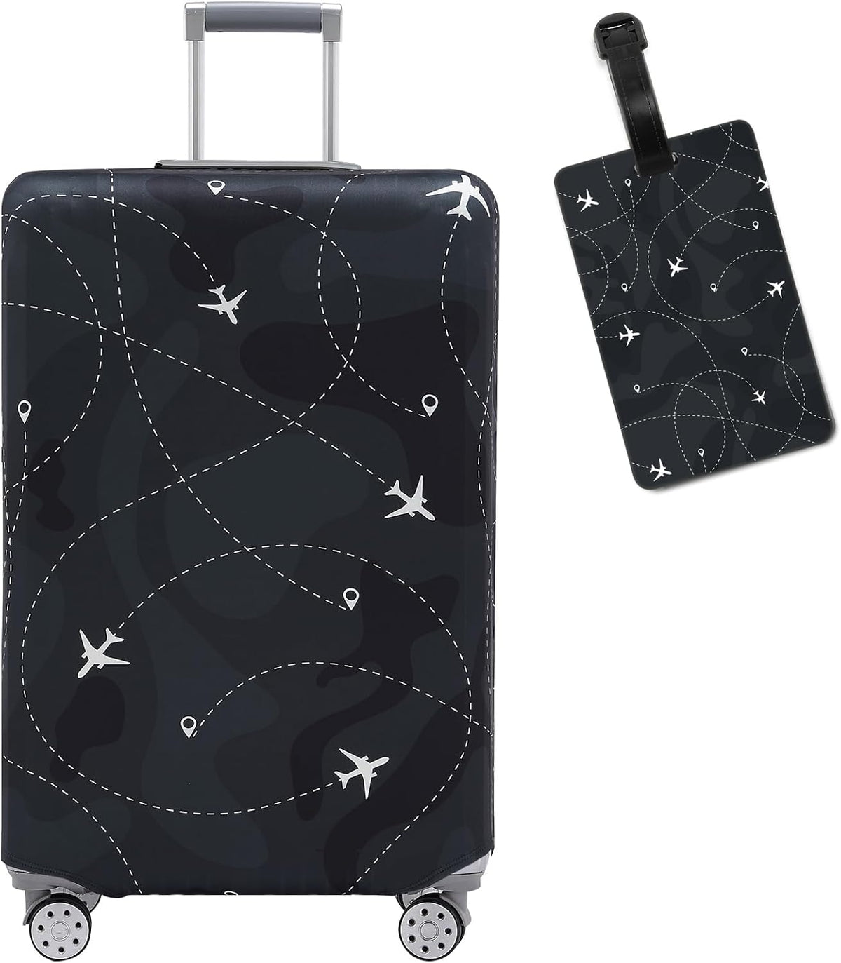 Travelkin Luggage Covers With Tag For Suitcases Tsa Approved,Suitcase Covers Protector Fit 18-32 Inch Luggage,L