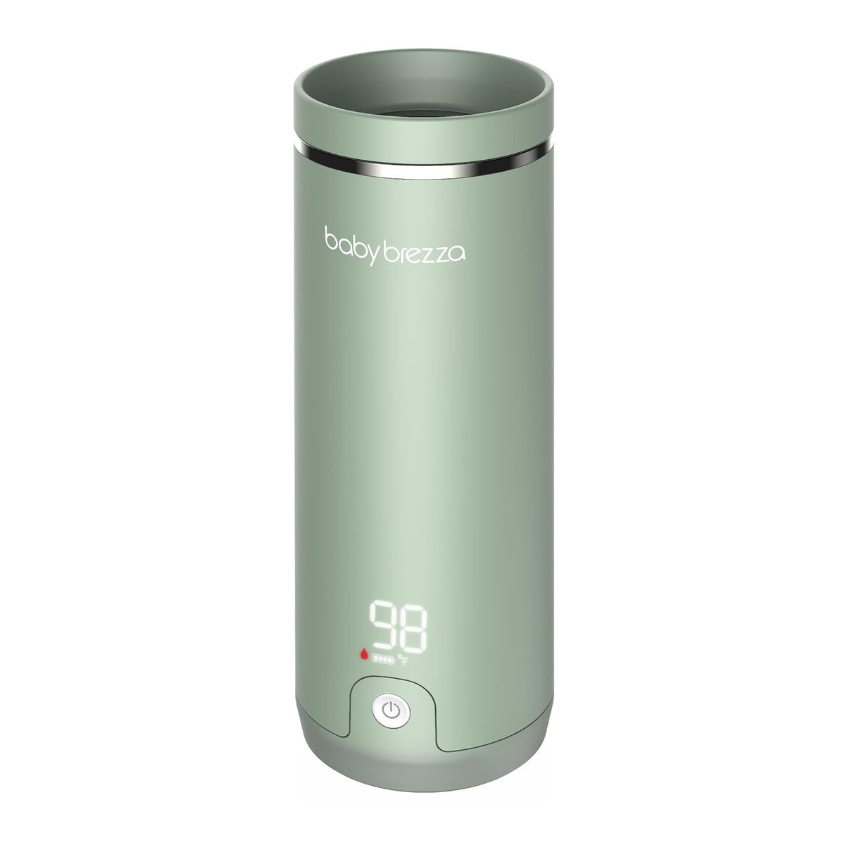 Baby Brezza SuperFast Portable Baby Bottle Warmer – 67% Faster - Travel Breastmilk Warmer and Formula Warmer - Safe, Even Heating - Up to 9oz - No Adapters, Green