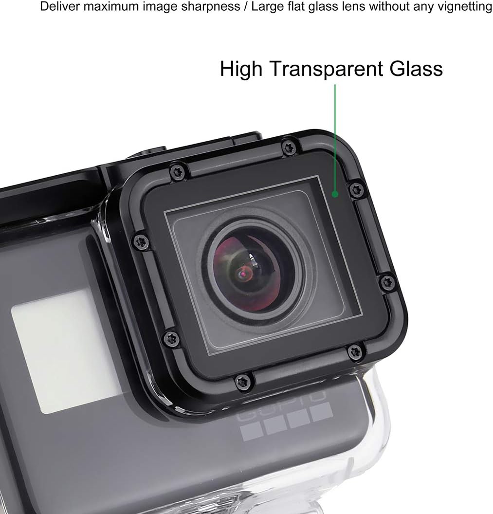 Waterproof Case for GoPro Hero 2018/7/6/5 Black - 45M Underwater Protective Dive Housing Shell for Go Pro Hero7 Hero6 Hero5 Camera with Tripod Bracket Accessories