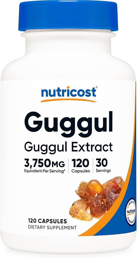 Nutricost Guggul Extract Supplement (3750 mg Equivalent) 120 Capsules - 30 Servings
