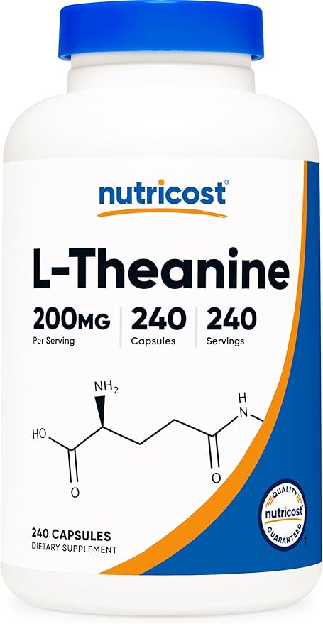 Nutricost L-Theanine 200mg, 240 Capsules - Double Strength