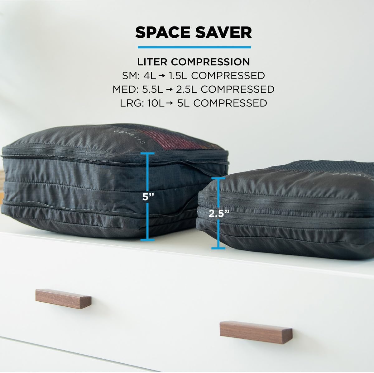 NOMATIC Packing Cubes, Compression Luggage Organizers for Carry-On, Suitcases, Travel Bags, Large