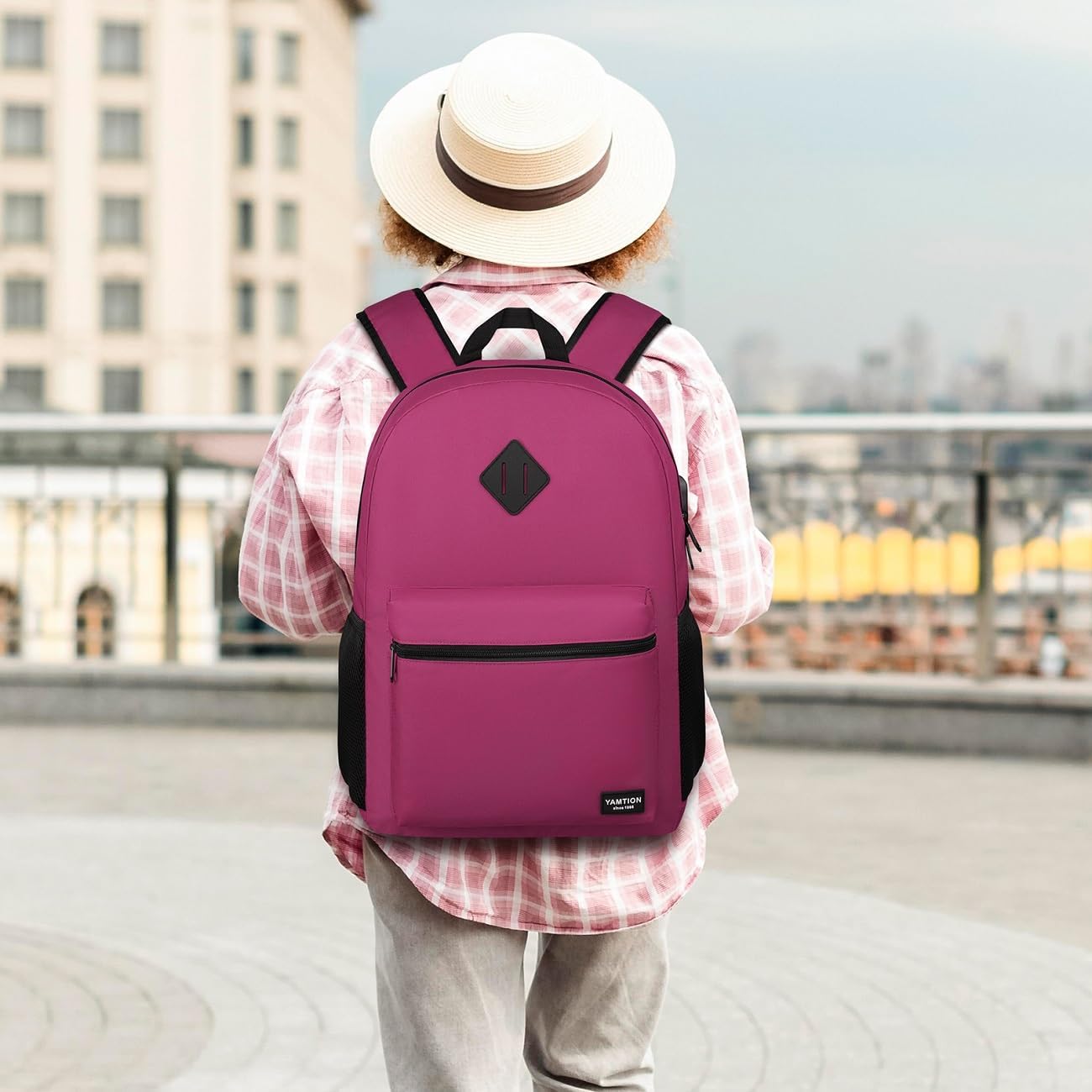 Laptop Backpack,Bookbag for Women and Teen Girls School Backpack with USB Port for College Work