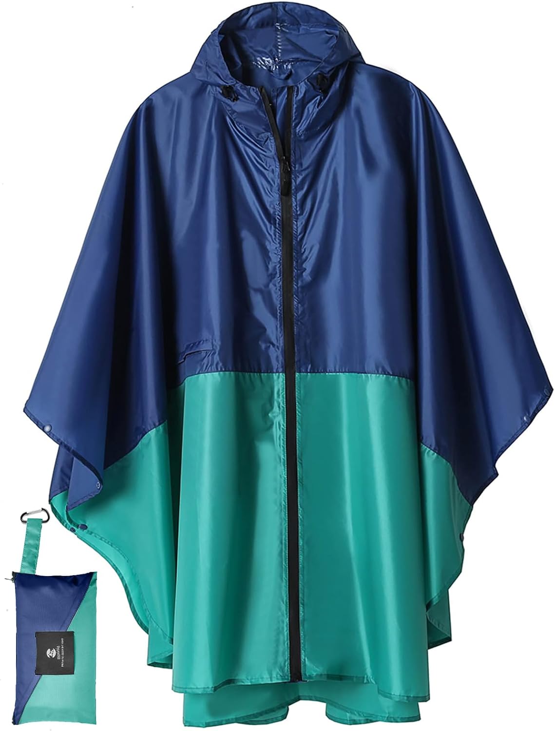 SaphiRose Unisex Rain Poncho Raincoat Hooded for Adults Women with Pockets
