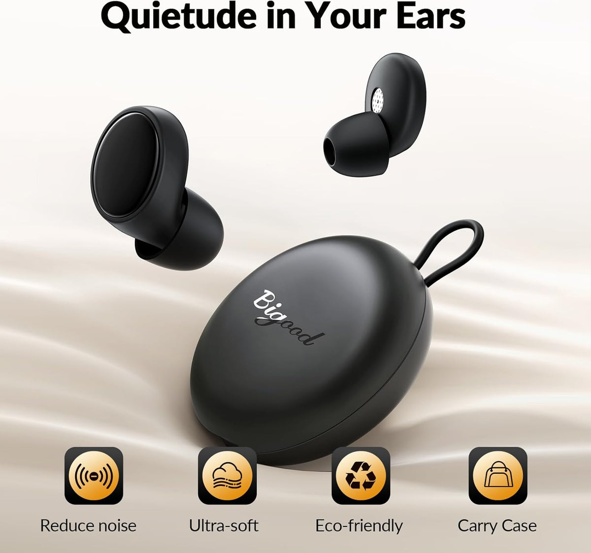 Ear Plugs for Sleeping 45dB Noise Cancelling Ear Plugs for Concerts, Focus, Travel, Work Silicone Hearing Protection Earplugs with 8 Ear Tips Reusable Noise Reduction Ear Plug with Storage Case Black