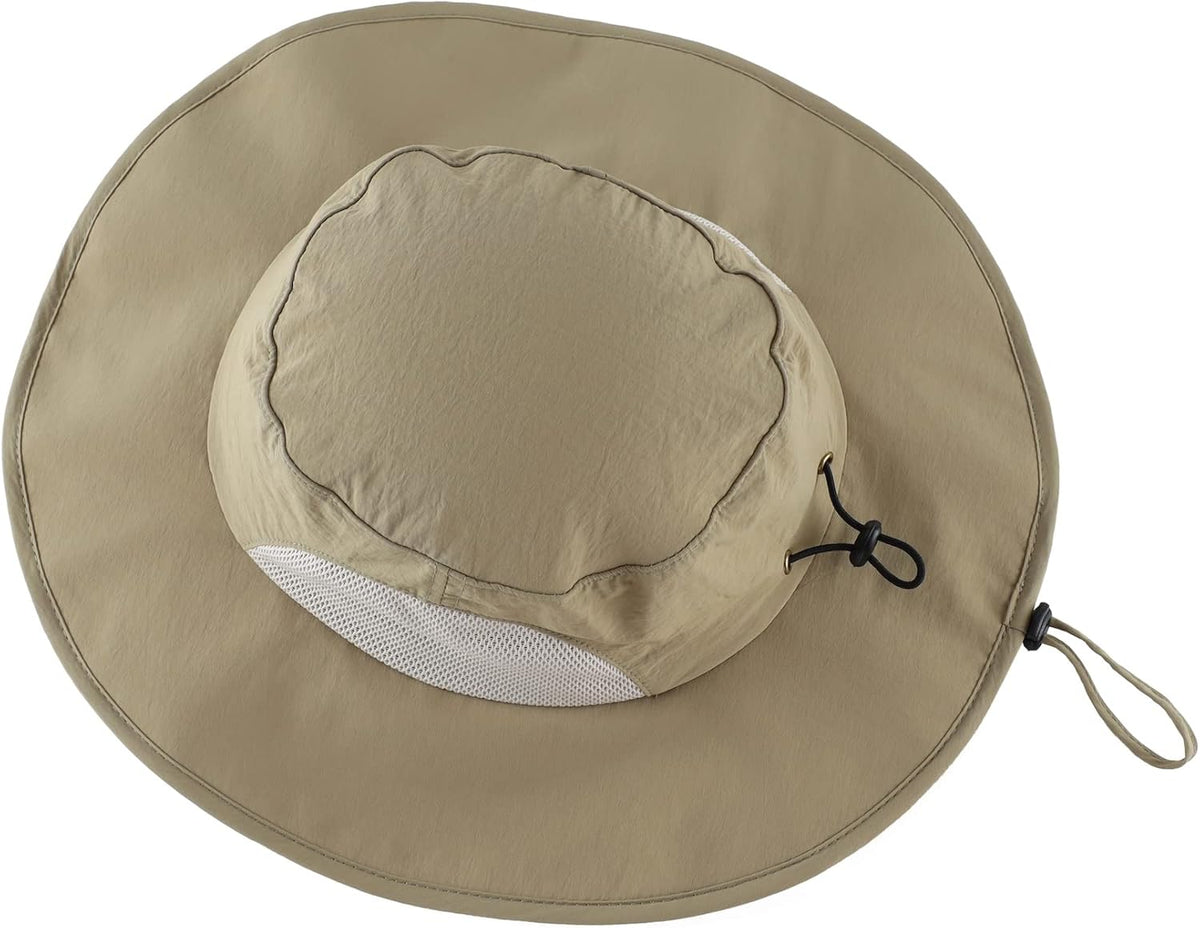 Home Prefer UPF50+ Mens Sun Hat Wide Brim Fishing Hat for Men UV Protection Womens Beach Bucket Hat for Golf Hiking Gardening
