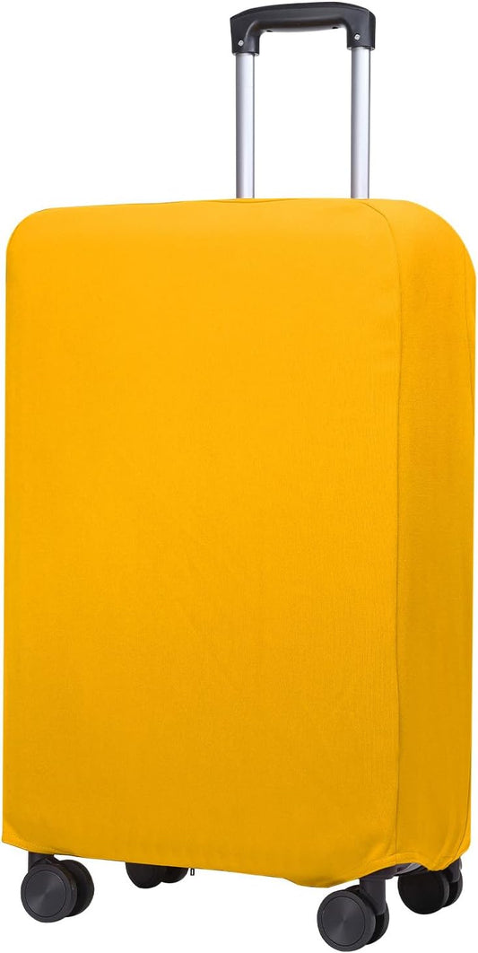 PATIKIL Luggage Cover, Suitcases Covers Elastic Carry on Cover Protector Washable Scratch-Resistant Fits 28-29 Inch Luggage for Travel Business Trips, Yellow