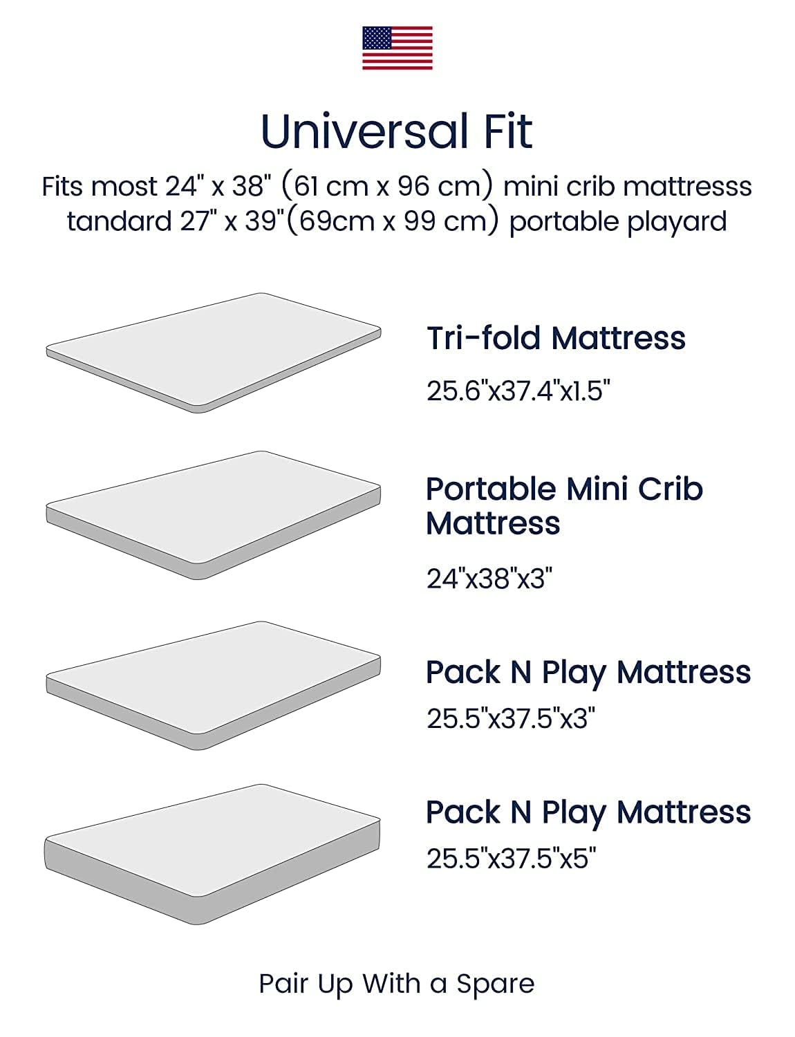 TotAha Jungle Animal Mini Crib Sheet, Premium Stretch Fitted Portable Mini Cribs Playards Sheets, Ultra Soft Breathable Jersey Knit Pack N Play Sheet 24x38x5, 2 Pack