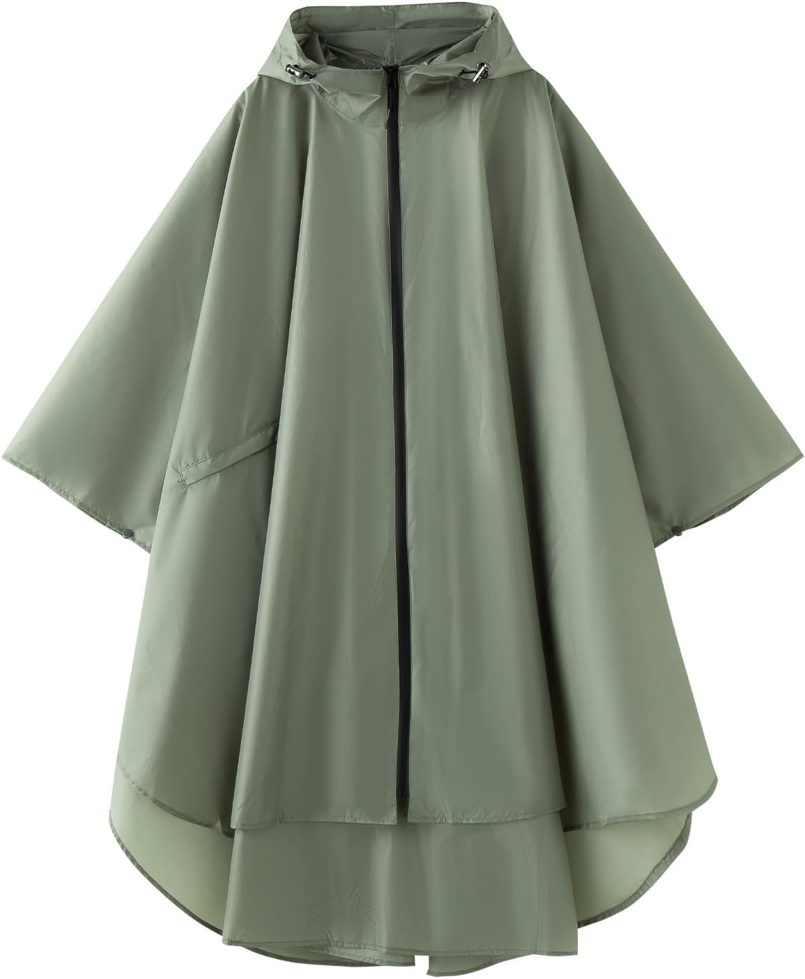 Cloak raincoat Unisex poncho Adult hooded men and women with pockets Mountaineering hiking rainstorm prevention