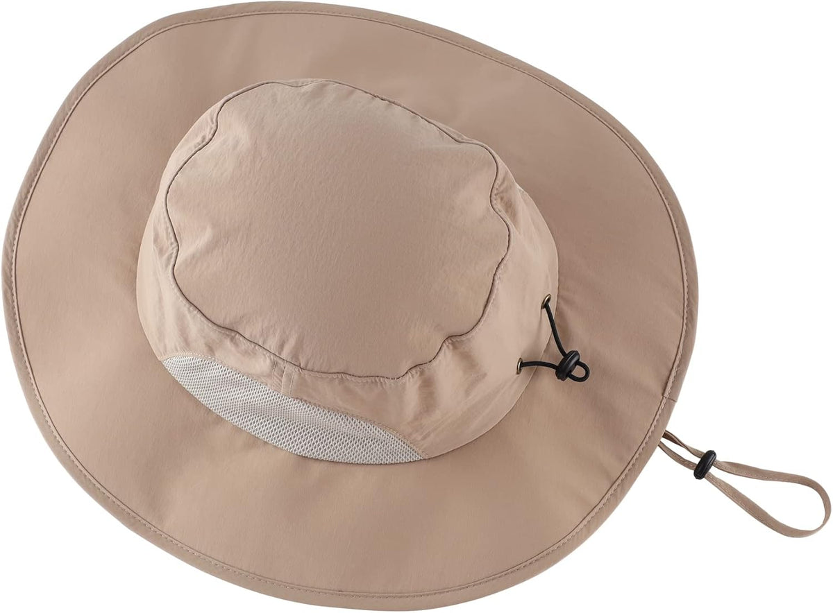 Home Prefer UPF50+ Mens Sun Hat Wide Brim Fishing Hat for Men UV Protection Womens Beach Bucket Hat for Golf Hiking Gardening