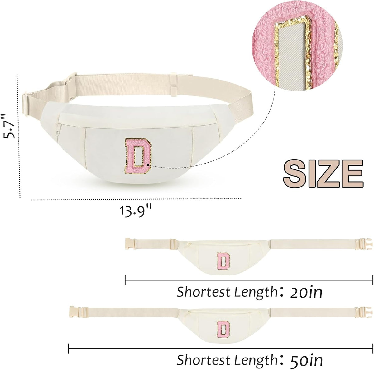 MAXTOP Large Crossbody Fanny Pack with 4-Zipper Pockets,Gifts for Enjoy Sports Festival Workout Traveling Running Casual Hands-Free Wallets Waist Pack Phone Bag Carrying All Phones
