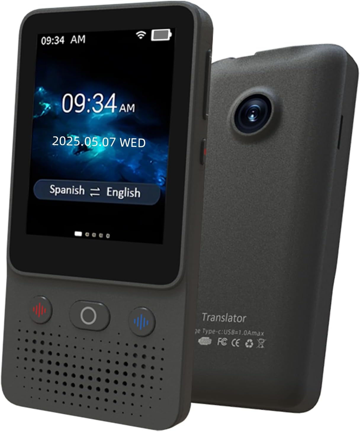 Language Translator Device, Traductor - 2025 Upgraded ChatGPT AI Translator No WiFi Needed, Instant Two-Way 138 Language Voice Translator, Offline/Recording/Photo Translation for Business Travel Study