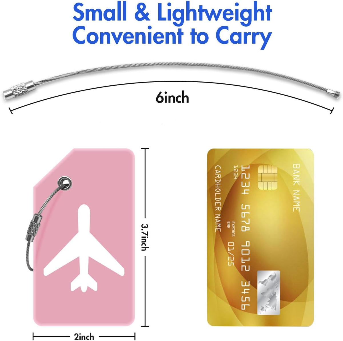 Luggage Tag for Suitcases, Quickly Spot 8 Pack Luggage Identifier Tags, Travel Accessories Name Tags for Backpacks, Suitcases, Travel Bags, Baggage, Cruise - Flexible Silicone(Pink)