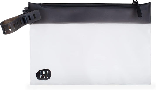 Gravel The Pouch | TSA Approved Clear Travel Toiletry Bag | Quart Size for Men & Women