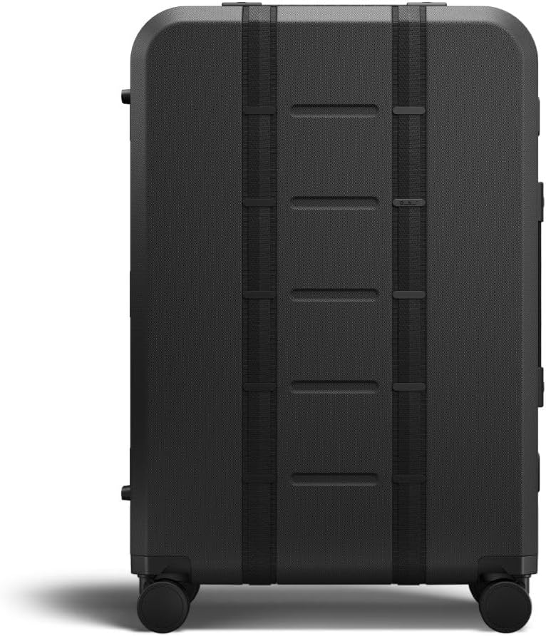 D_b_ Ramverk Pro Large Check-In 28 Inch Hardside Luggage Extra Protection Aluminum Frame, Silent 360 Spinner Wheels, TSA Lock, Interior Laptop Compartment and Two Zipper Dividers - Black Frame/Black