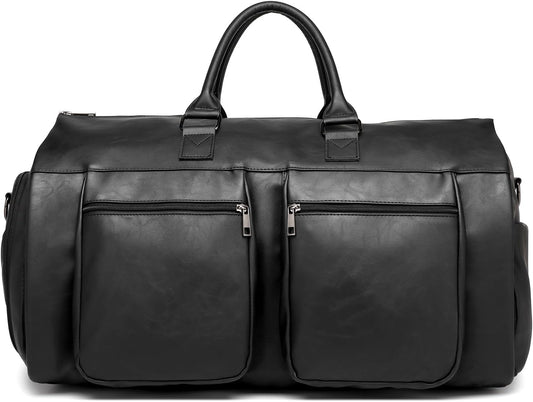 seyfocnia Convertible Travel Garment Bag,Carry on Garment Duffel Bag for Men Women - 2 in 1 Hanging Suitcase Suit Business Travel Bag