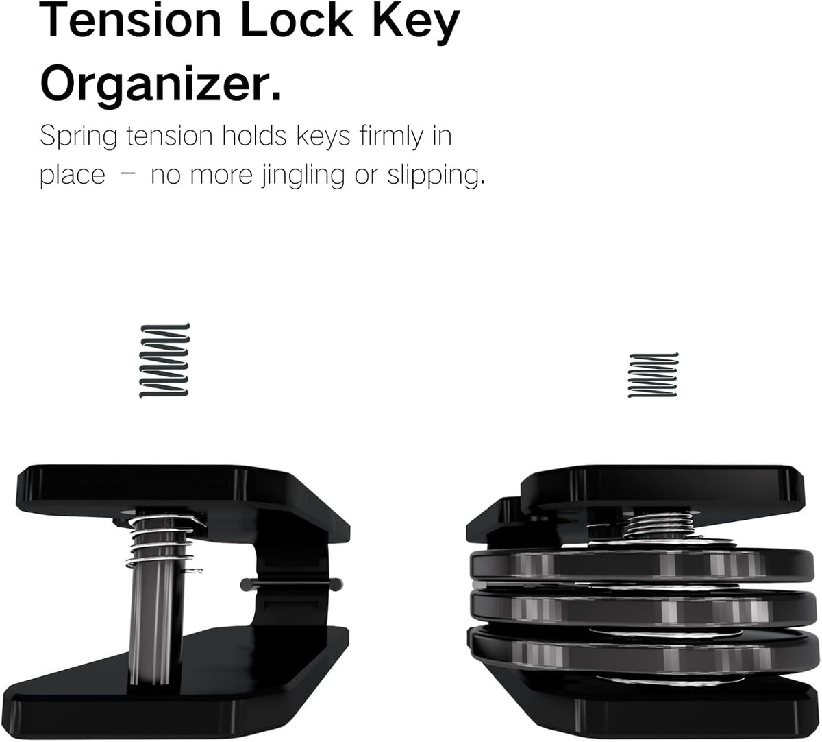 Metallic Key Organizer - Aluminum Key Organizer holder, Minimalist Innovative Keychain.