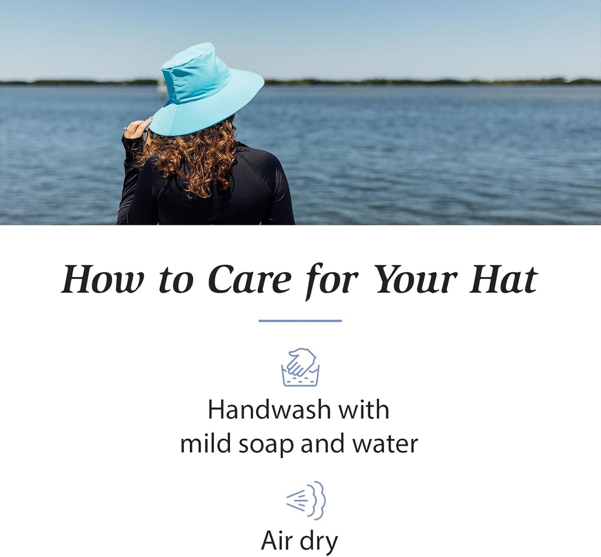 Wallaroo Hat Company – Women’s Aqua Hat – UPF 50+ Sun Protection, Packable Design Featuring Chin Strap for Medium Crown Sizes