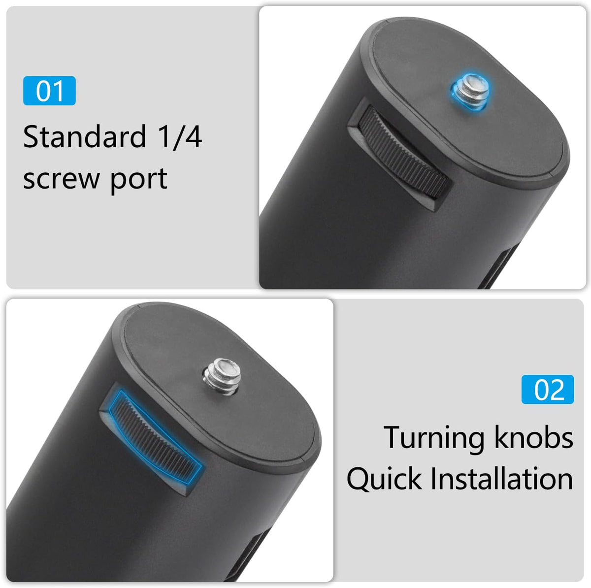 Suptig Handle Power Bank Mount, Battery Charger 10000mAh Comptible for Gopro Hero 13, Hero 12, Hero 11, 10-5, DJI osmo Pocket, Canon, Akaso, DJI Action, Insta 360, Phone, Sony, Digital Cam.