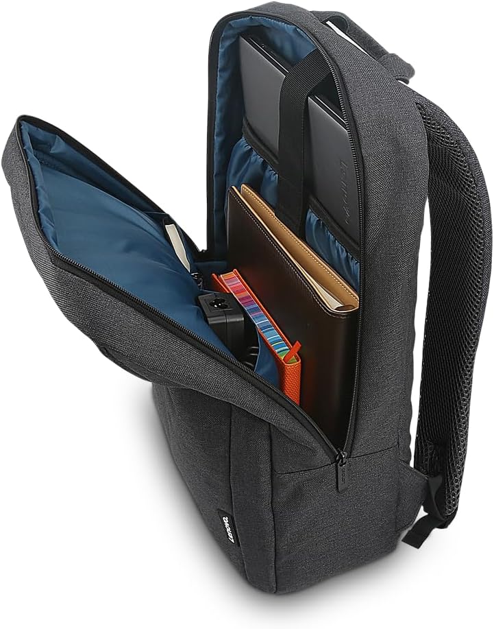 Lenovo 16” ECO Laptop Backpack - B210 - Travel Pack for Laptop or Tablet, Durable, Water-Repellent, Made from Recycled Material, Lightweight, Sleek Design for Travel, Business, Casual Backpack - Black