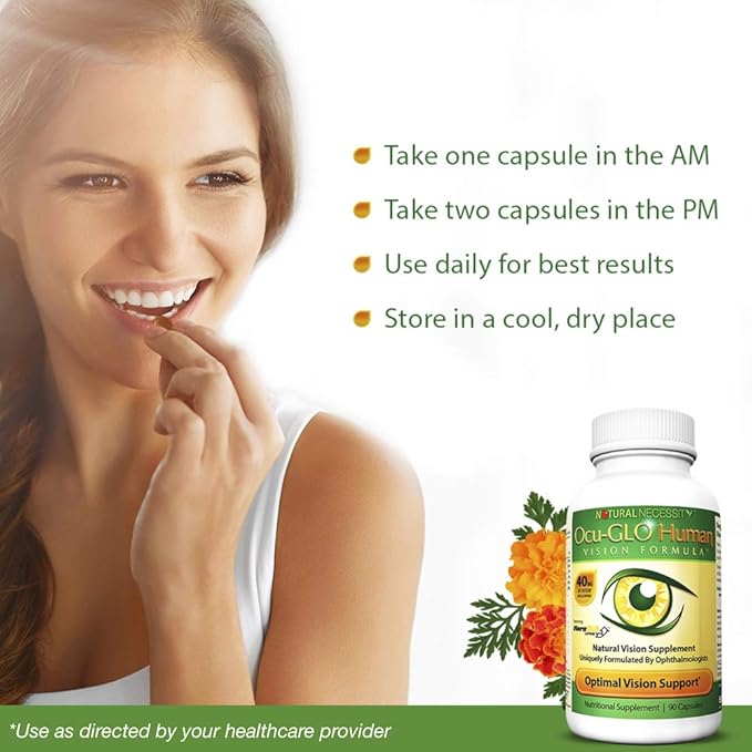 Ocu-GLO Human Vision Formula Eye Health Support Capsules, 90ct
