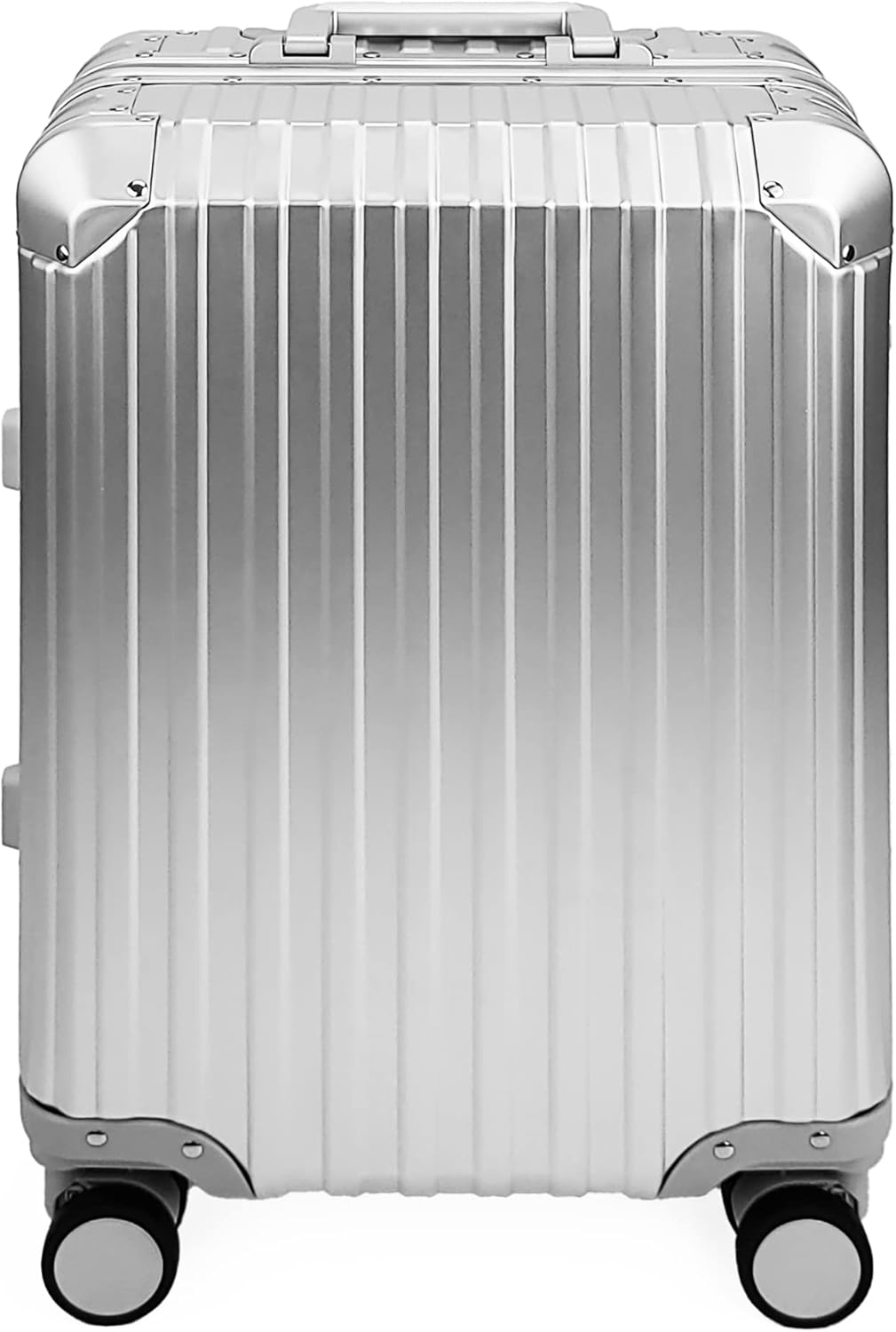 All Aluminum Luggage Suitcase 3 Sizes (20",26",29") TSA Lock Carry On Silver, Gray, Gold, Black with Cover (Silver, 20" Carry on)