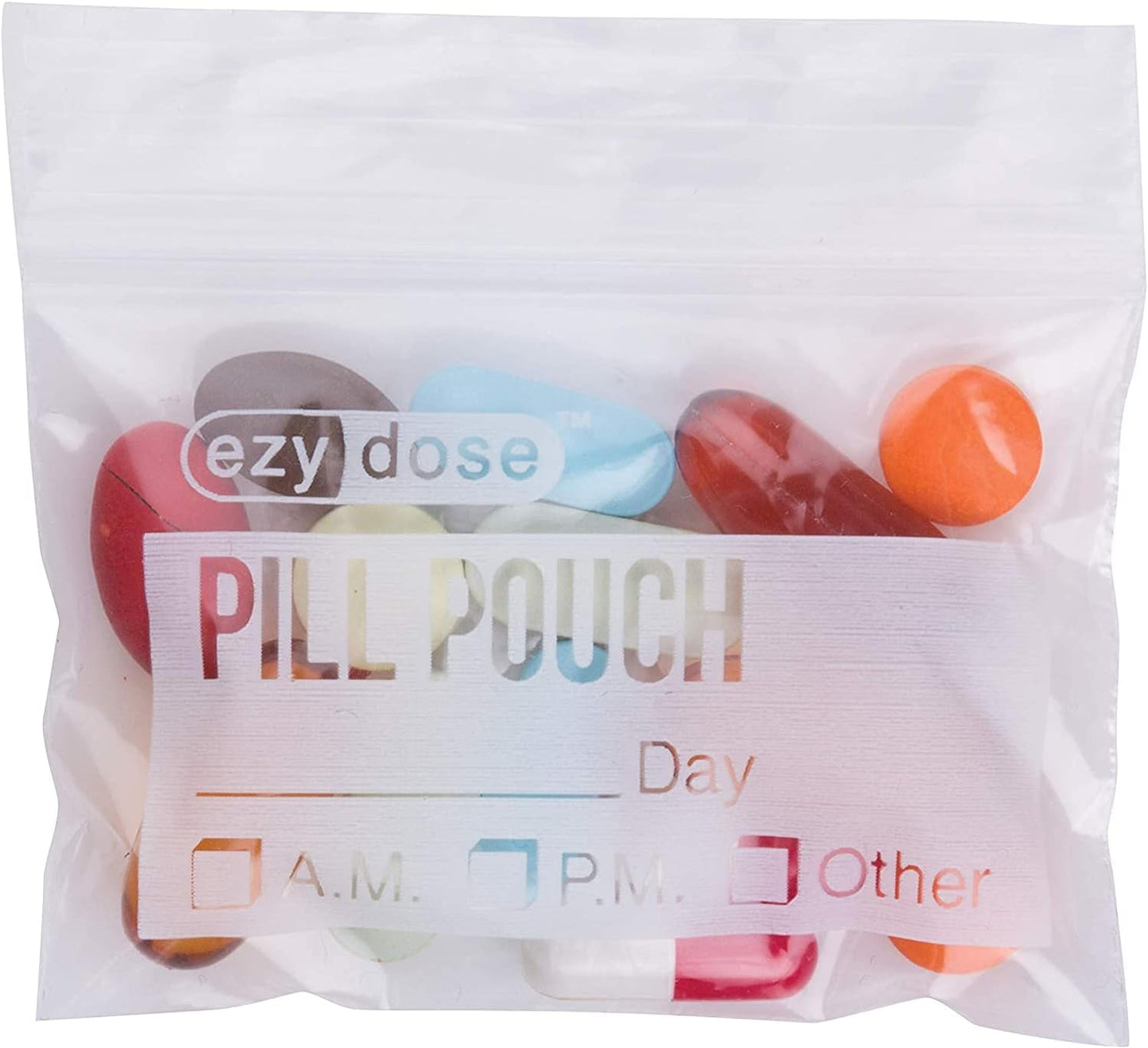 Ezy Dose Pill Packs | Pill and Vitamin Organizer Pouches | 100 Count | Disposable (Pack of 2)
