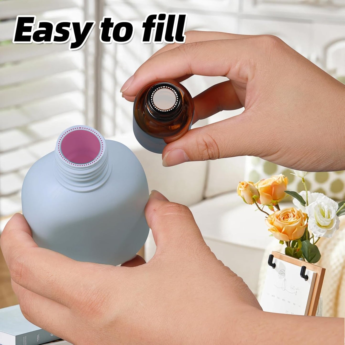 3.4oz Travel Bottle with Flip Cap, Leak Proof Squeeze Bottles, Refillable Plastic Travel Containers for Creams, Lotion, Foundation, Shampoo, Conditioner