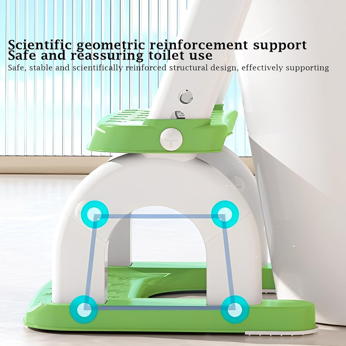 Potty Training Seat Upgraded 2-in-1 Potty Toilet for Kids Boys and Girls, Adjustable Step & Seat Height with Splash Guard Anti-Slip Pad Step Stool(Green)