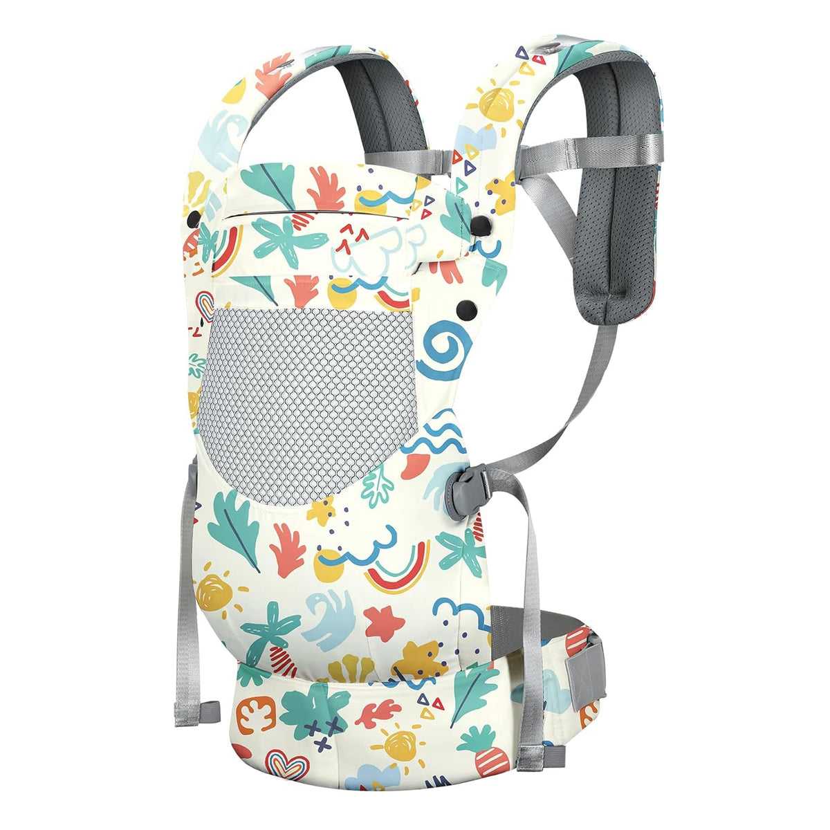 Newborn Baby Front Carrier Backpack, Toddler Baby Body Carrier, 7-66 Lbs Ergonomic Design, Lumbar Support, Lightweight