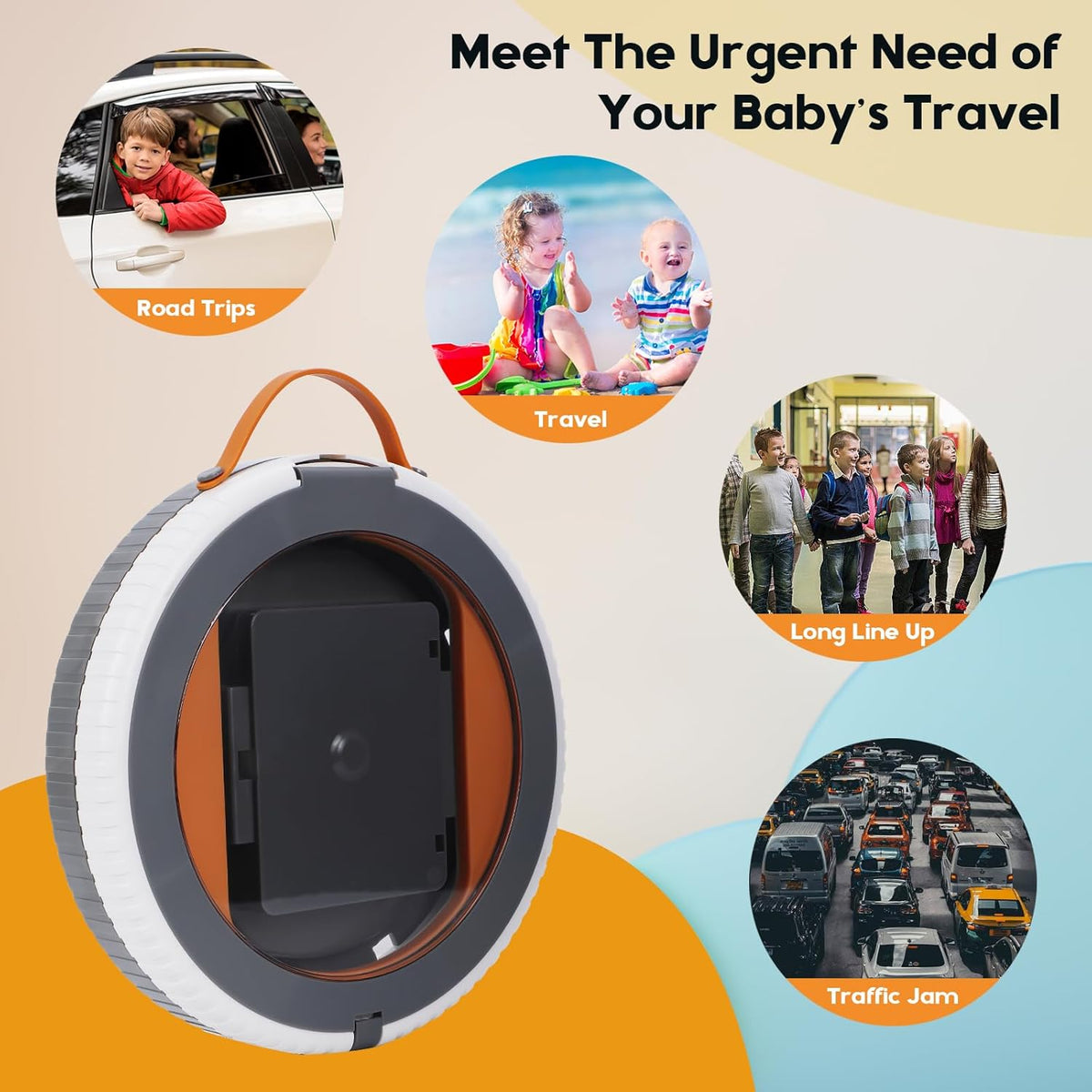SunnySmile Portable Toilet for Kids,Portable Potty Seat for Toddler Travel,Travel Potty with Travel Bag, Applicable to Camping, Indoor/Outdoor Use, Includes 75 Replacement Bags
