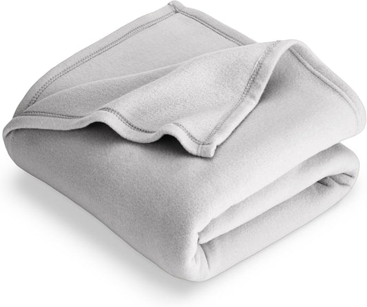 Bare Home Polar Fleece Blanket - Throw - Dark Blue - Warm & Cozy - Premium Fleece for Bed, Sofa, Camping, Travel and Cold Nights - Lightweight Blanket (Throw, Dark Blue)