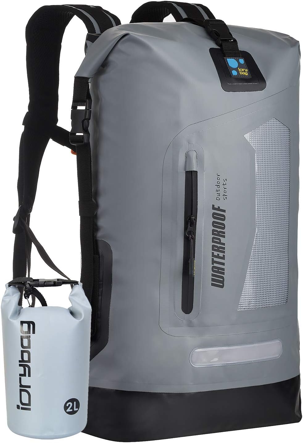 IDRYBAG Waterproof Backpack for Men 20L/30L/40L, Floating Dry Bag Kayak, Dry Backpack Hiking