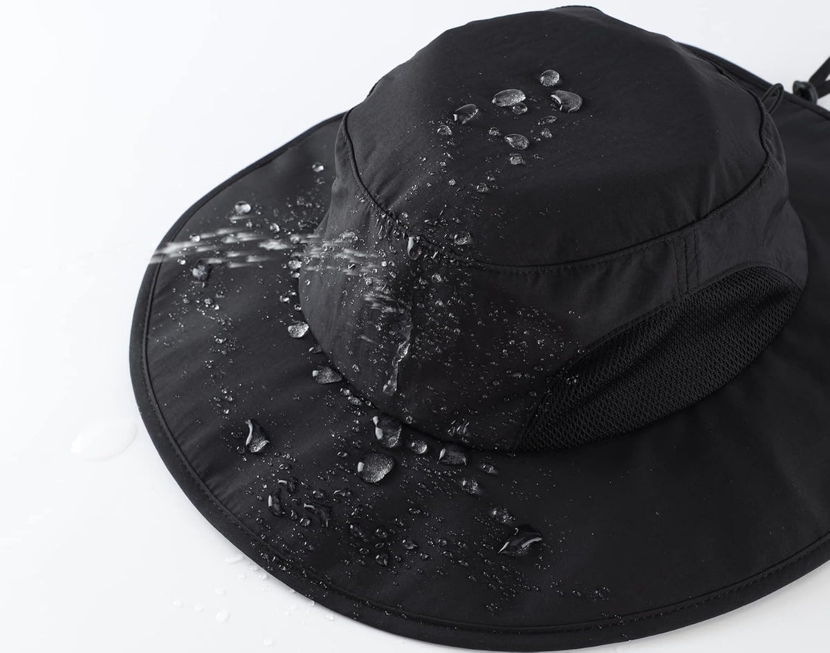 Home Prefer UPF50+ Mens Sun Hat Wide Brim Fishing Hat for Men UV Protection Womens Beach Bucket Hat for Golf Hiking Gardening