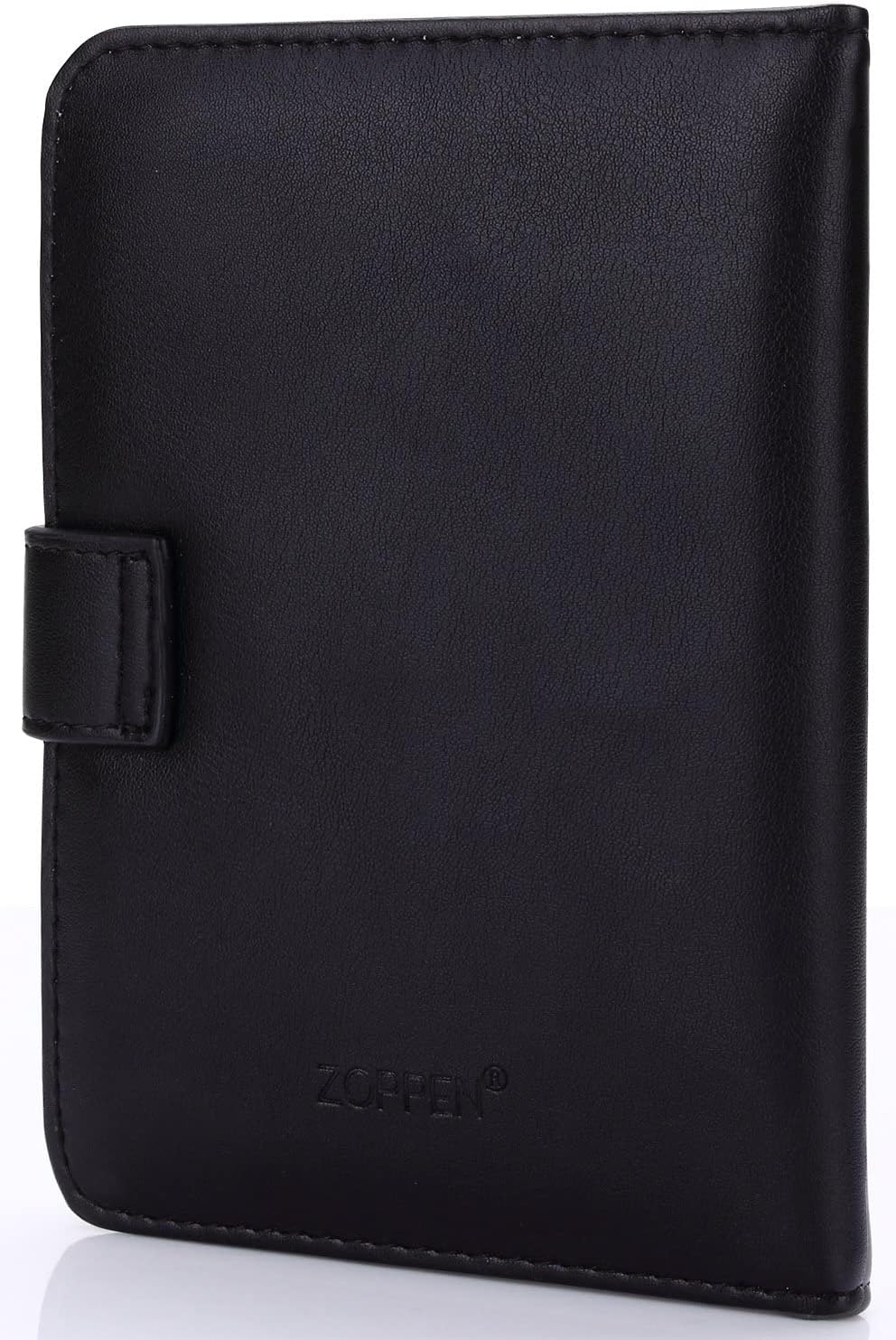 ZOPPEN Passport Holder Women Men, Passport Cover Travel Wallet Rfid Blocking Passport Wallet Cover Case Travel Essentials Document Organizer, Black