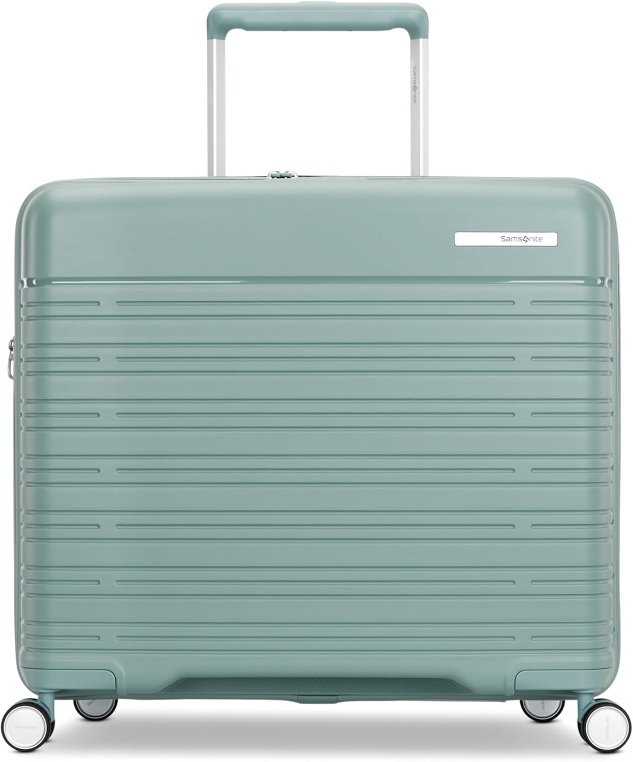 Samsonite Elevation Plus - Medium Hardside Luggage - Scratch Resistant Polypropylene Shell, RightHeight™ Adjustable Handle, Integrated AirTag Holder, TSA Lock, WetPak™ Compartment - Cypress Green