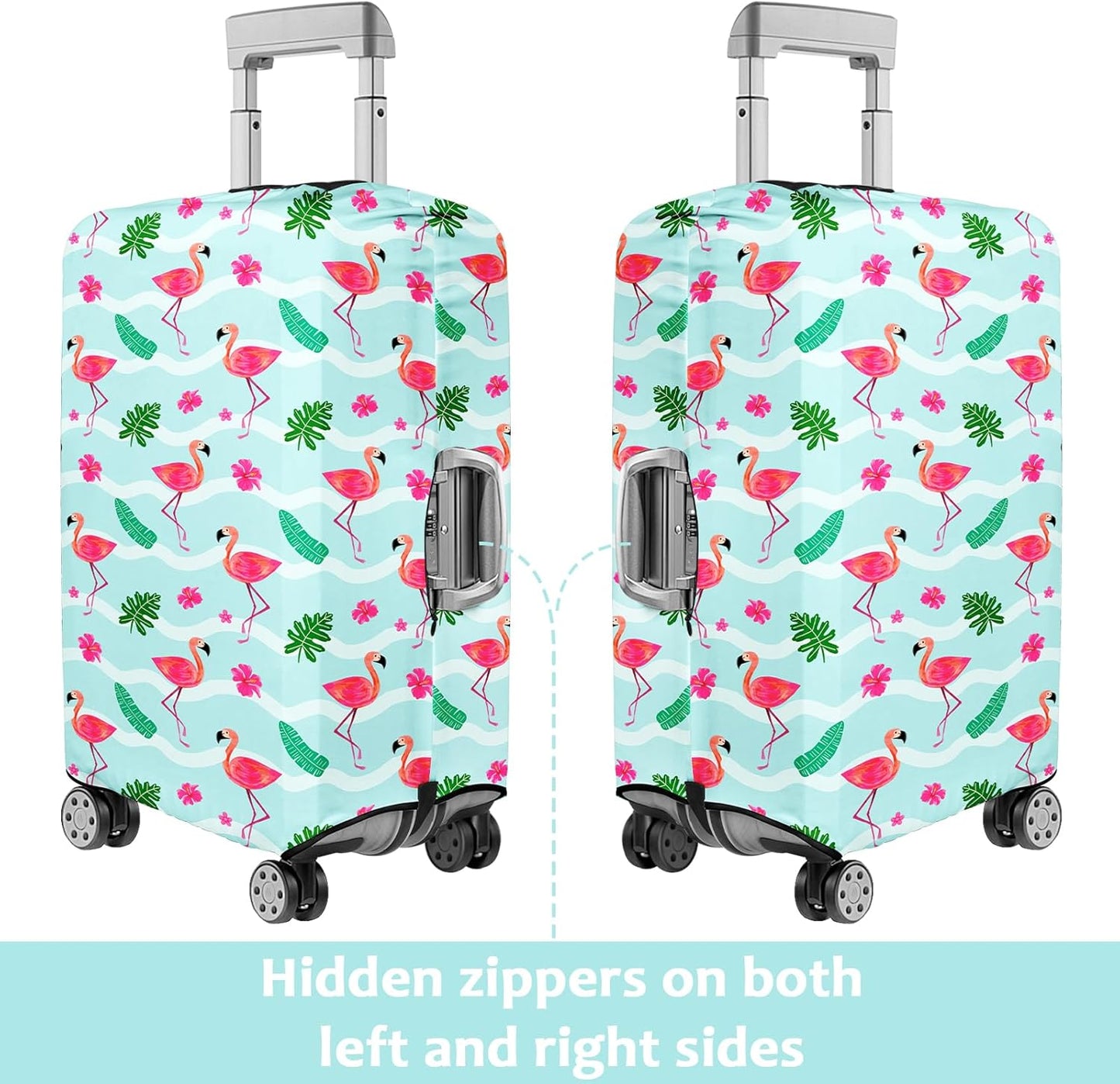Luggage Cover for Suitcase Elastic Suitcase Cover Protector, Carry On Luggage Sleeve Anti Scratch Travel Essentials Fits 20-22 Inch Suitcase